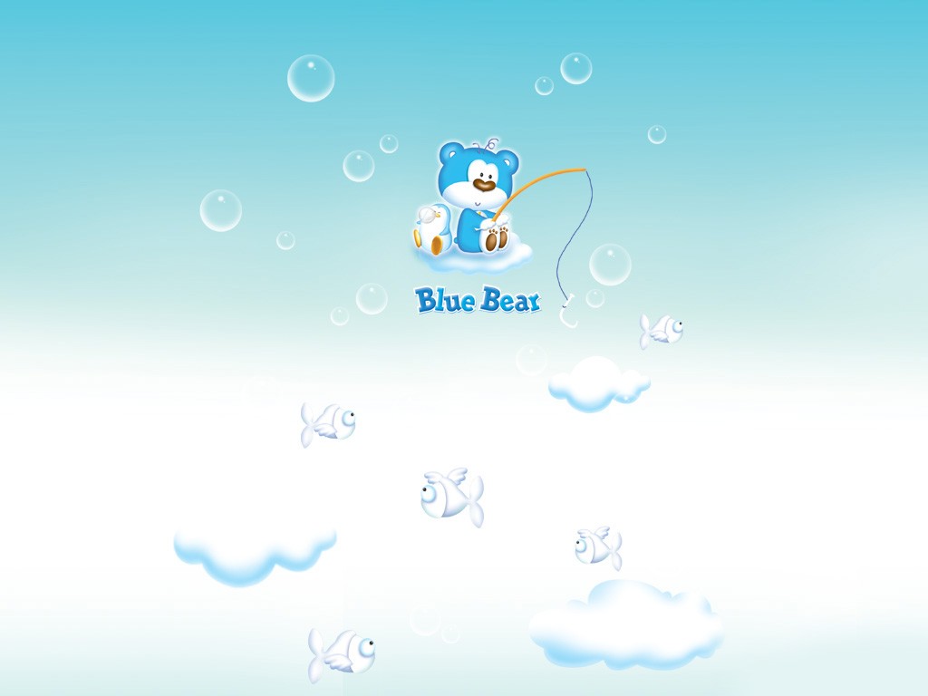 《BlueBear布鲁小熊》可爱壁纸