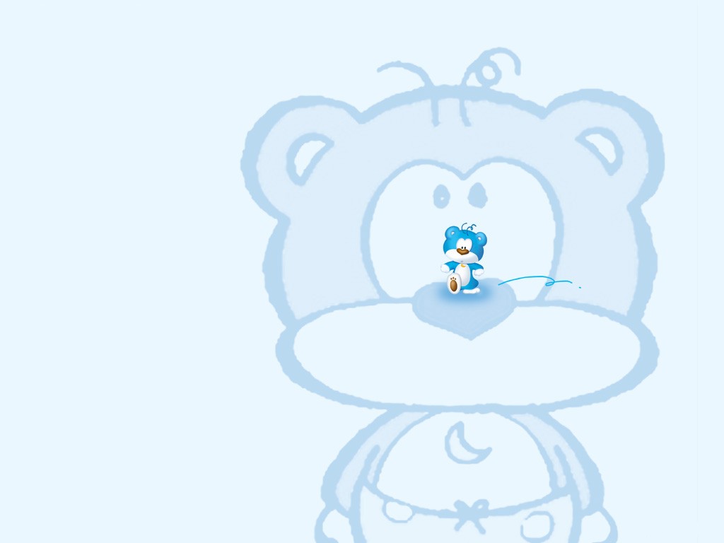 《BlueBear布鲁小熊》可爱壁纸